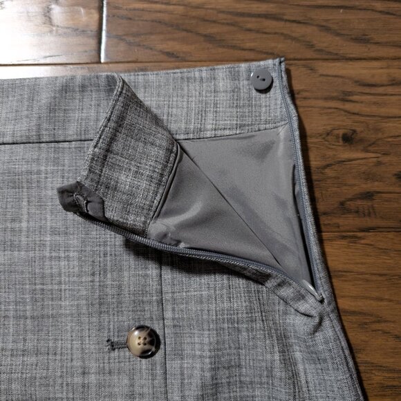 New RW&CO pencil skirt grey crosshatch size 0 - Picture 10 of 16